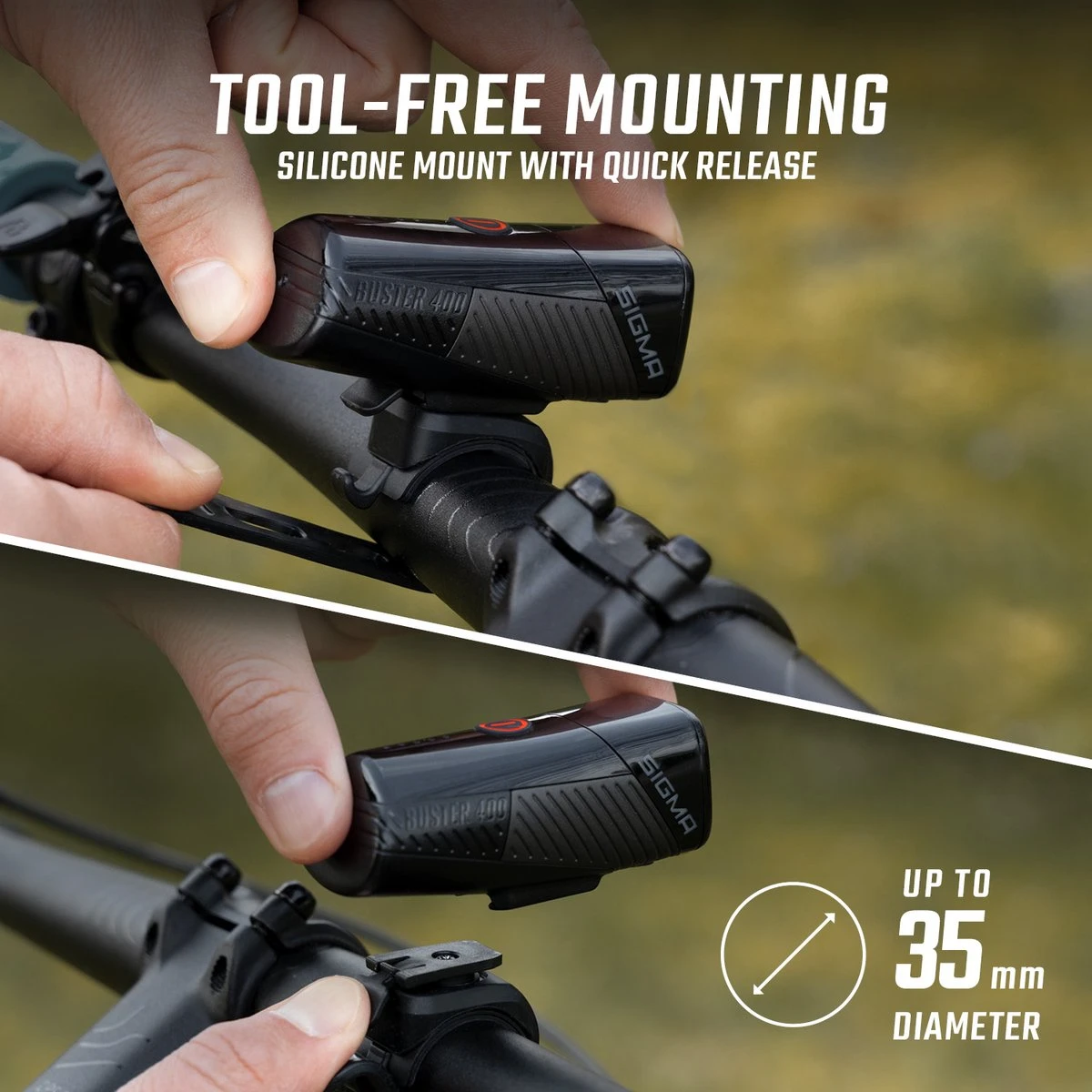 koplamp helmlicht sigma buster 400 hl 5