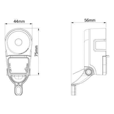 koplamp herrmans h ike batterij 40 lumen tekening