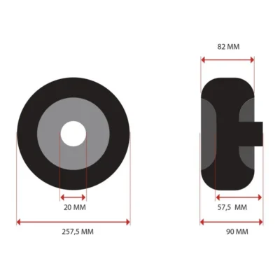 los wiel 10 massief rubber ijzeren velg voor oud model steekwagen 1