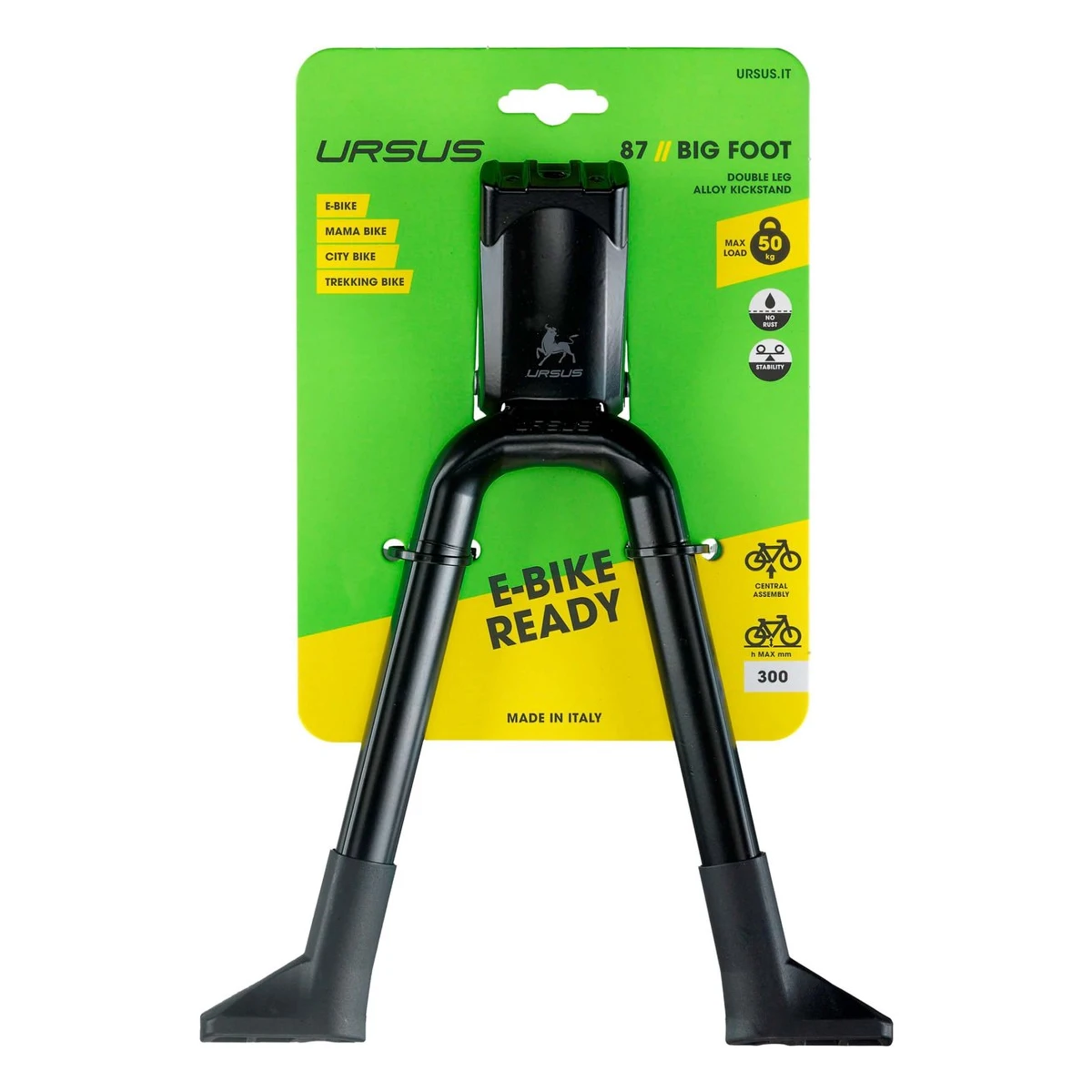 Middenstandaard-28-ursus-big-foot-zwart-op-verpakking. Webp middenstandaard 28 ursus big foot zwart op verpakking