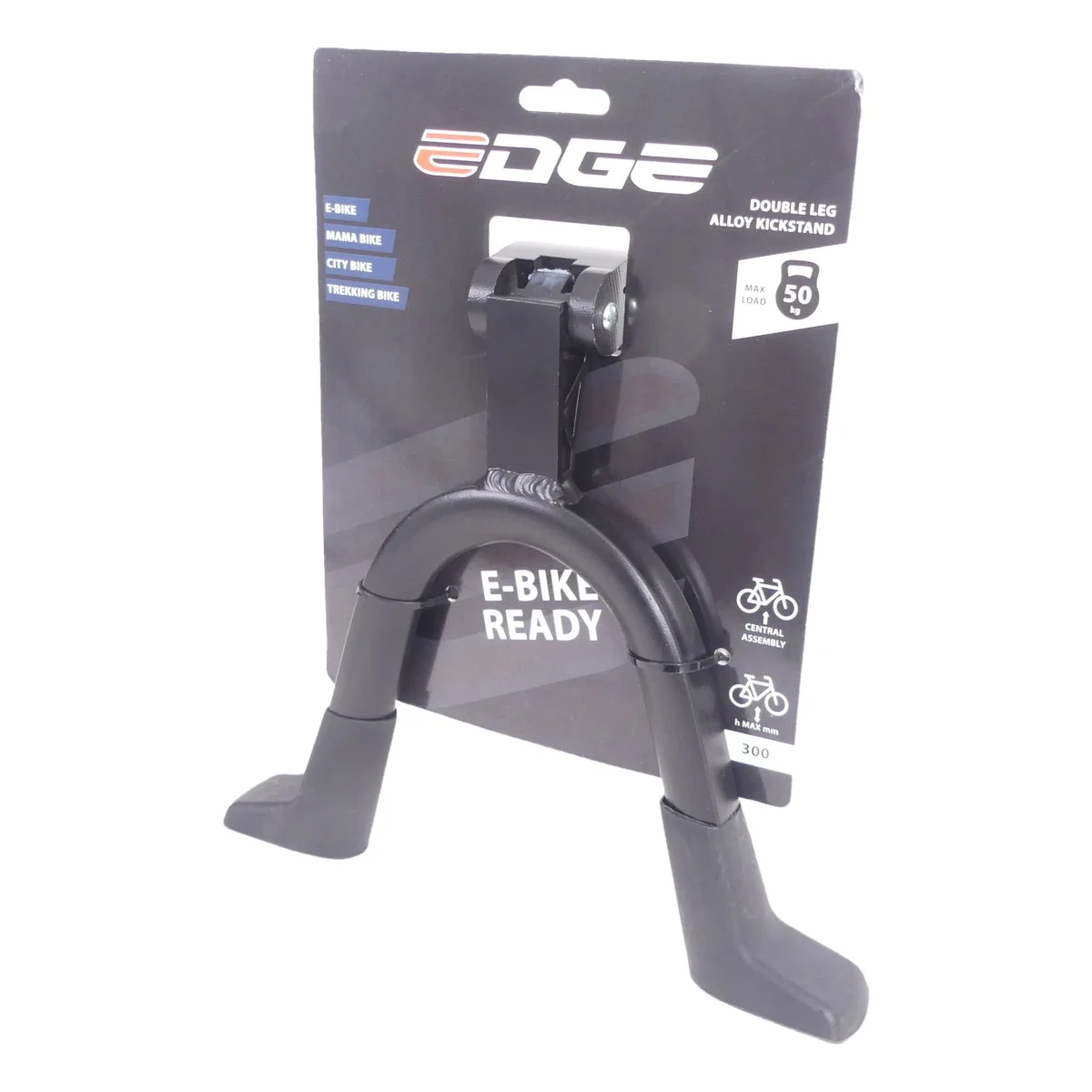 middenstandaard 28 edge double 2 poot 30cm aluminium zwart 6