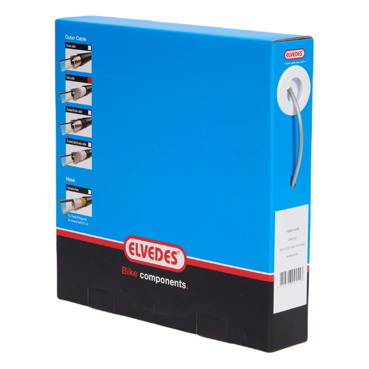 Rem-buitenkabel-elvedes-met-voering-5-0mm-30-meter-zilver-in-een-doos. Webp rem buitenkabel elvedes met voering 5 0mm 30 meter zilver in een doos