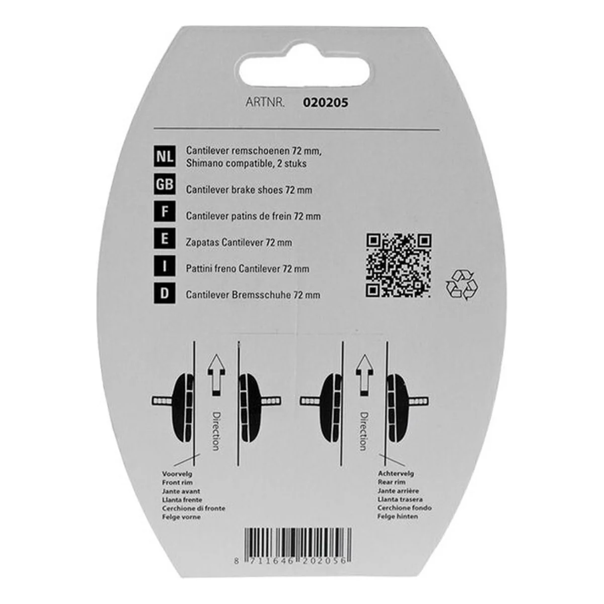 Remblokken_simson_cantilever_72mm_1_paar_zwart_2. Webp remblokken simson cantilever 72mm 1 paar zwart 2