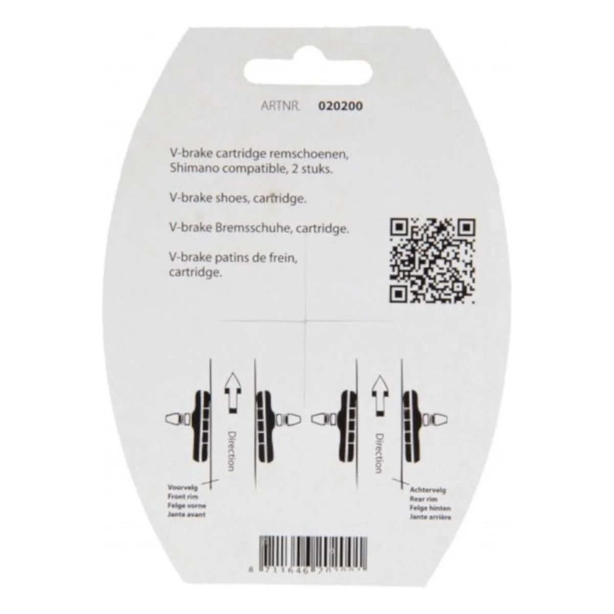 Remblokken_simson_v_brake_72mm_1_paar_zilver_2. Webp remblokken simson v brake 72mm 1 paar zilver 2