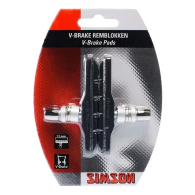 remblokken simson v brake 72mm 1 paar zwart 1