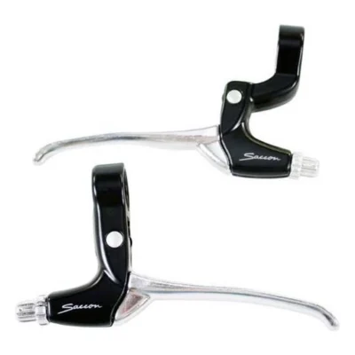 Remgreepset Saccon voor rollerbrake - 4 vingers - zwart / zilver