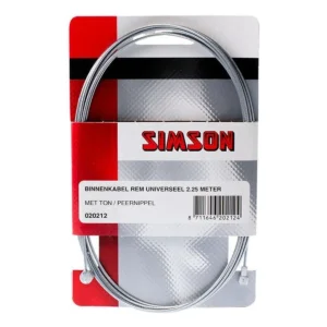Rem binnenkabel Simson met 2 nippels - universeel