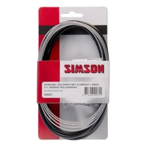 Simson Remkabelset RVS Shimano Rollerbrake zwart