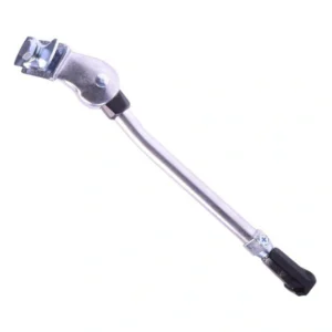 Zijstandaard verstelbaar Simson Quick met 30mm brede plaat - zilver