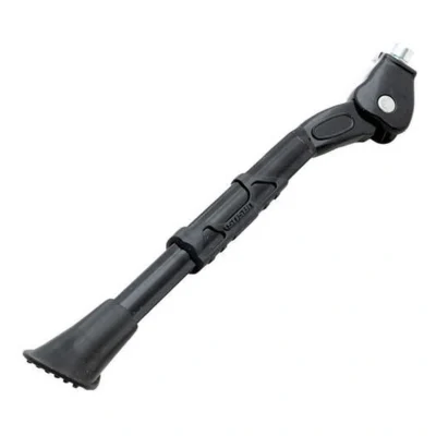 Zijstandaard verstelbaar Simson King met 30mm brede plaat - zwart