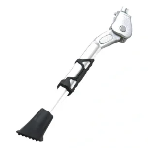 Zijstandaard verstelbaar Simson King met 30mm brede plaat - zilver