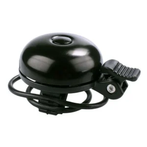 Fietsbel Simson Race met rubberen elastische bevestiging - zwart