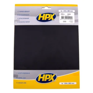 Schuurpapier HPX korrel 600 - 4 stuks