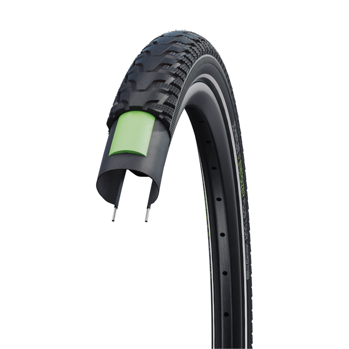 schwalbe energizer plus tour zwart met reflectie 1 1