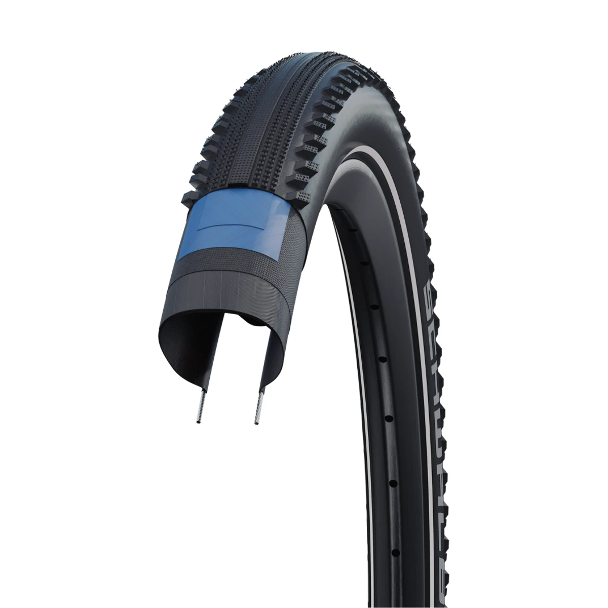 Schwalbe-hurricane-raceguard-zwart-met-reflectie-1-1. Webp schwalbe hurricane raceguard zwart met reflectie 1 1