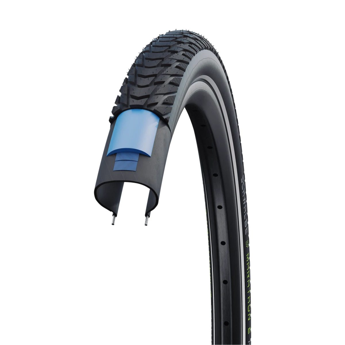 schwalbe marathon e plus zwart met reflectie 1 1