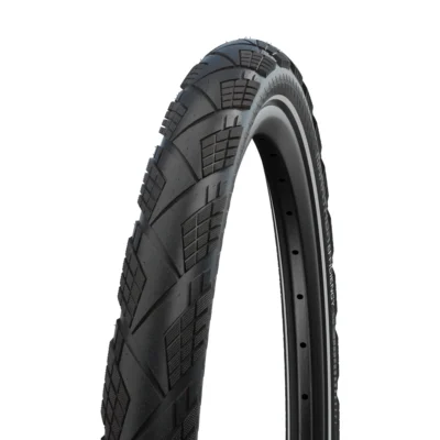 Vouwband Schwalbe Marathon Efficiency Super Race / V-Guard - 27.5 x 2.15" / 55-584 - Zwart met reflectie