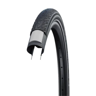 schwalbe road cruiser plus zwart met reflectie 1 1
