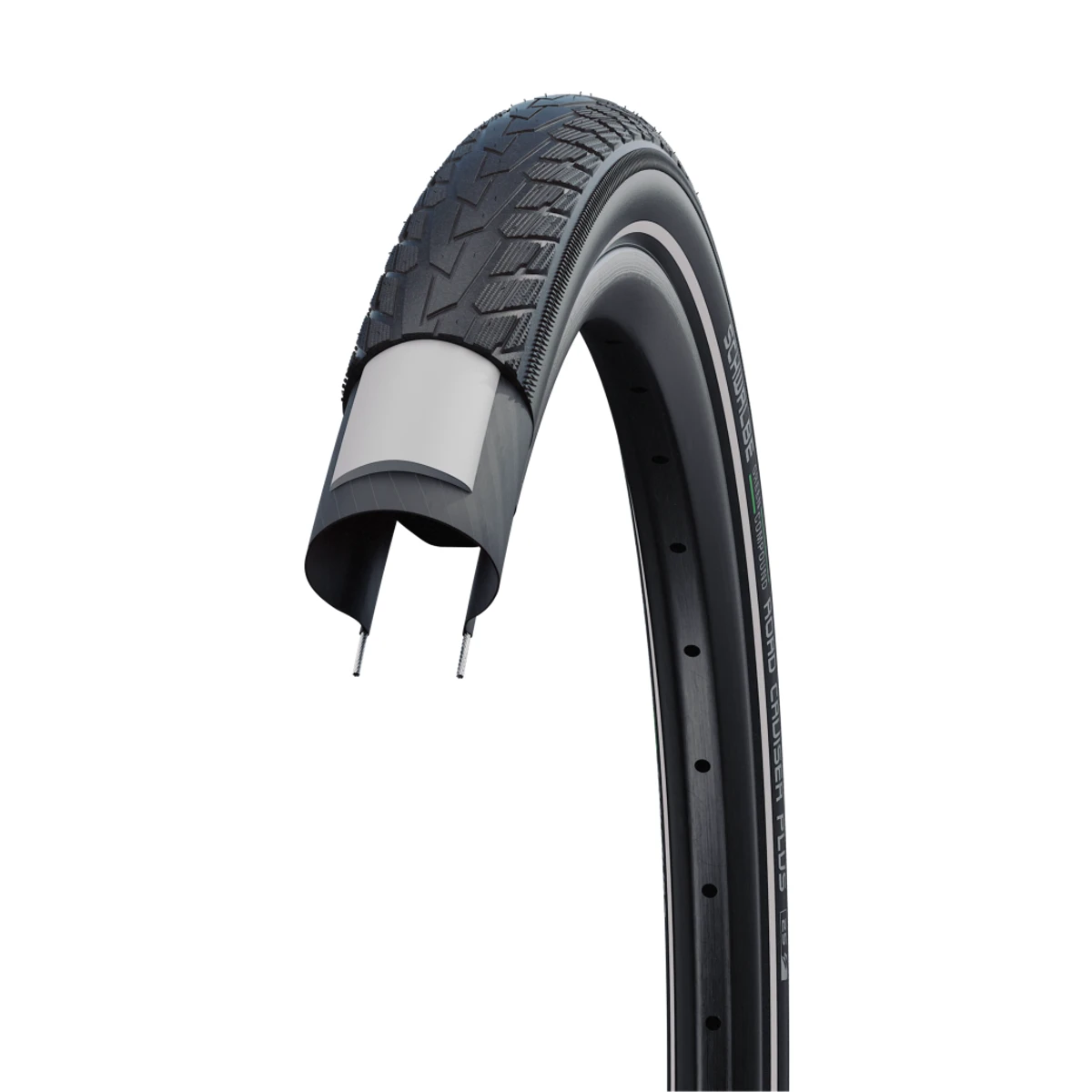 Schwalbe-road-cruiser-plus-zwart-met-reflectie-1-1. Webp schwalbe road cruiser plus zwart met reflectie 1 1