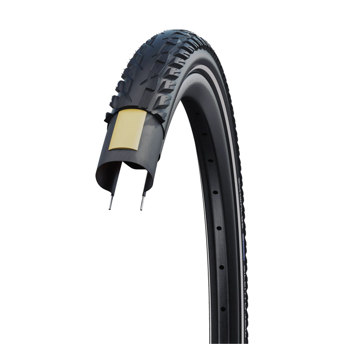 schwalbe silento zwart met reflectie 1 1