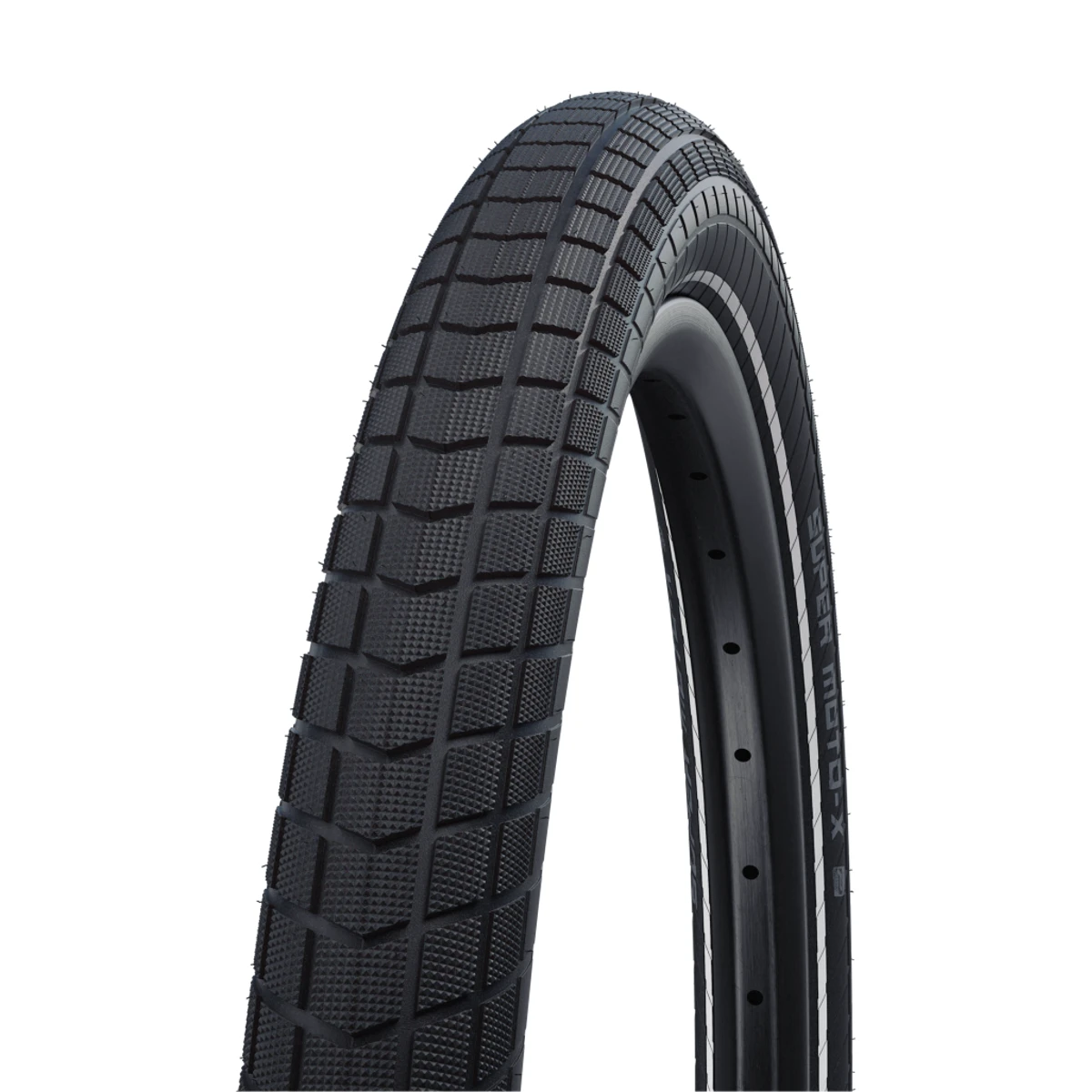 Schwalbe-super-moto-x-zwart-met-reflectie-3. Webp schwalbe super moto x zwart met reflectie 3