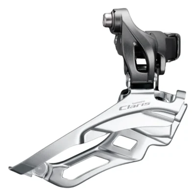 Voorderailleur Shimano Claris FD-R2030 - 3x8 Speed - aanlas - Down pull - Down swing - 46-52T - Grijs / zilver