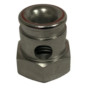 Sturmey Archer rechter geleidingsmoer voor as voor S3X naven - kort - HMN420