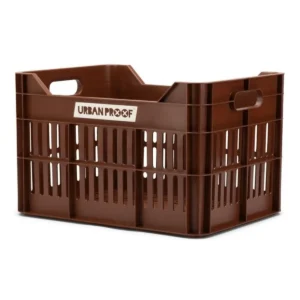 Gerecyclede Fietskrat Urban Proof Click 30 Liter - Donkerbruin