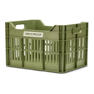 Gerecyclede fietskrat Urban Proof Click 30 liter - olijf groen