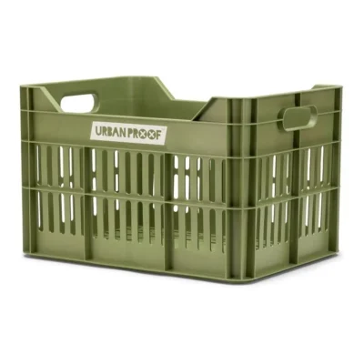 Gerecyclede fietskrat Urban Proof Click 30 liter - olijf groen