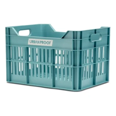 Gerecyclede fietskrat Urban Proof Click 30 liter - lucht blauw