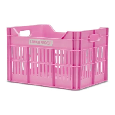 Gerecyclede Fietskrat Urban Proof Click 30 Liter - Felroze