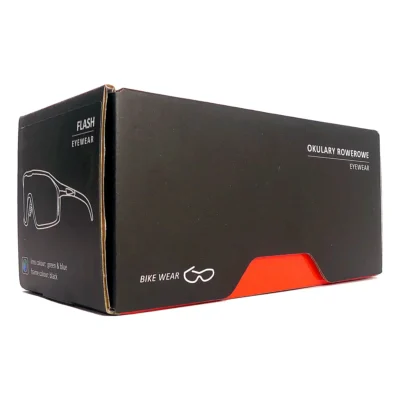 Fietsbril Kross Flash UV400 gepolariseerde lenzen - zwart frame