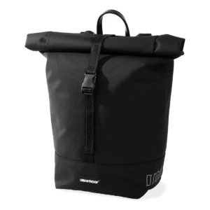 Gerecyclede enkele fietstas Urban Proof Rolltop 20 liter 30 x 15 x 42cm - zwart