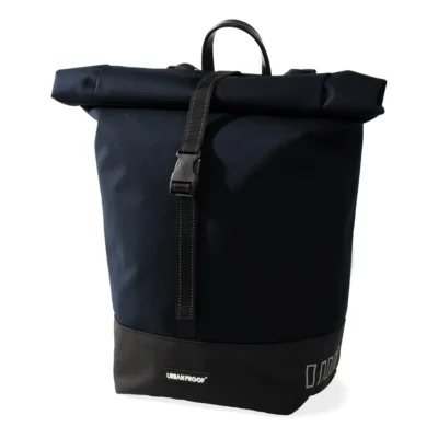 Gerecyclede enkele fietstas Urban Proof Rolltop 20 liter 30 x 15 x 42cm - blauw