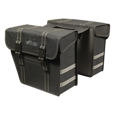 Dubbele fietstas Greenlands City 25 liter zwart