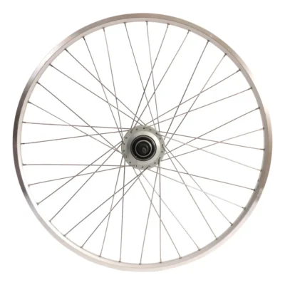 Achterwiel 28 inch Nexus 8 naaf (zilver) - ZAC19 velg (zilver) met RVS spaken - voor schijfrem