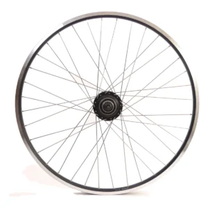 Achterwiel 28 inch Nexus 8 naaf (zwart) - ZAC19 velg (zwart) met RVS spaken - voor schijfrem