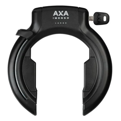 Ringslot Axa Imenso Large Retractable - zwart