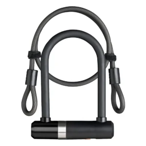 Beugelslot Axa Newton Mini + kabel 100/8 - zwart