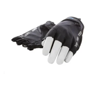 Lycra handschoen Mirage met gelpads maat L - zwart/zwart