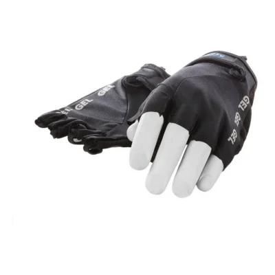 Lycra handschoen Mirage met gelpads maat  L - zwart/zwart