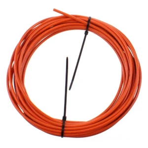 Buitenkabel (rem) Elvedes met teflon voering ø4,9mm - 10 meter op rol - oranje