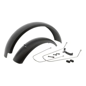 Spatbord set Mirage 20 Fatbike incl. bevestiging - zwart