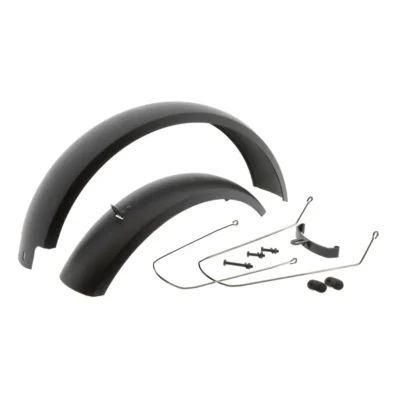 Spatbord set Mirage 20 Fatbike incl. bevestiging - zwart