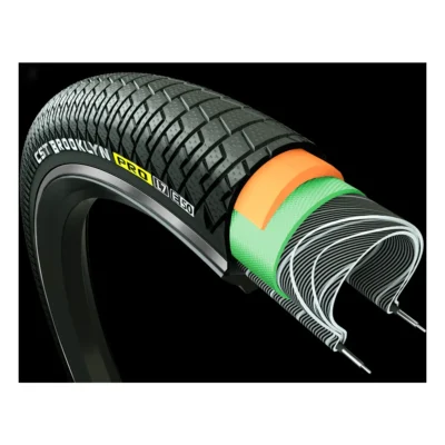 Buitenband CST Brooklyn Pro Cargo 20 x 2.15 / 55-406 - zwart met reflectie