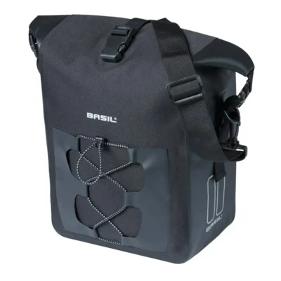 Enkele tas Basil Navigator Waterproof M MIK 12-15L 17 x 28 x 34 cm - zwart