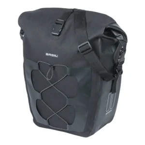 Enkele tas Basil Navigator Waterproof L MIK 25-31L 14 x 26 x 42 cm - zwart