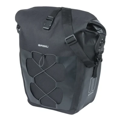 Enkele tas Basil Navigator Waterproof L MIK 25-31L 14 x 26 x 42 cm - zwart