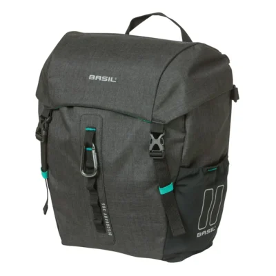 Enkele tas Basil Discovery 365D M MIK 9L 12 x 25 x 33 cm - zwart